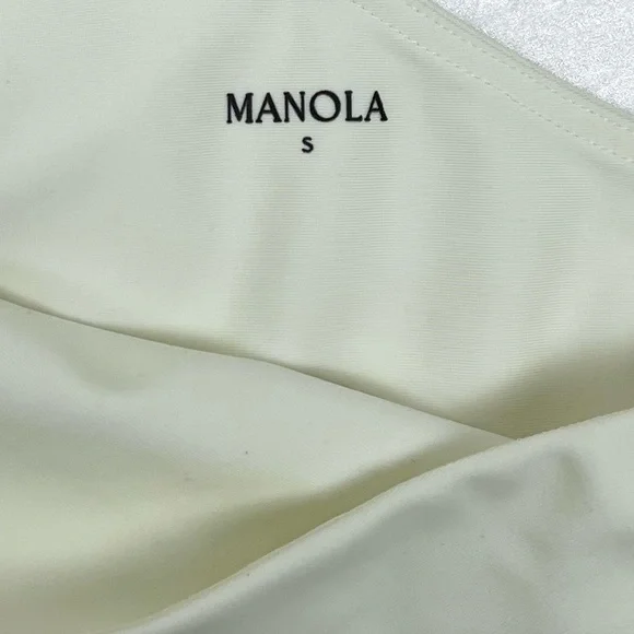 Alohas Manola Asymmetrical Shoulder Naked Top Bra Avorio - Picture 3 of 12